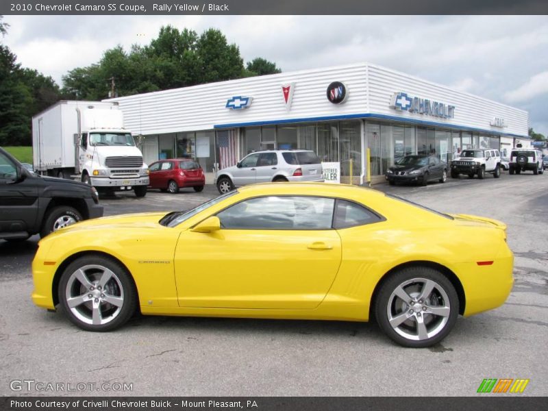 Rally Yellow / Black 2010 Chevrolet Camaro SS Coupe