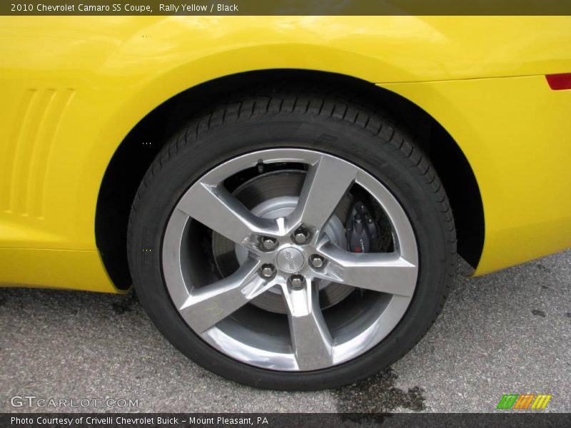 Rally Yellow / Black 2010 Chevrolet Camaro SS Coupe