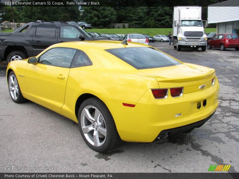Rally Yellow / Black 2010 Chevrolet Camaro SS Coupe