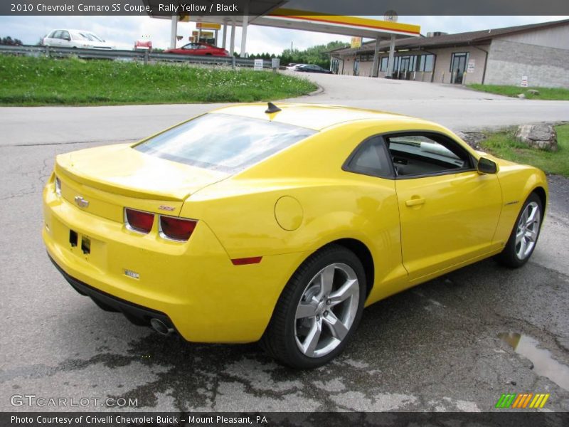 Rally Yellow / Black 2010 Chevrolet Camaro SS Coupe