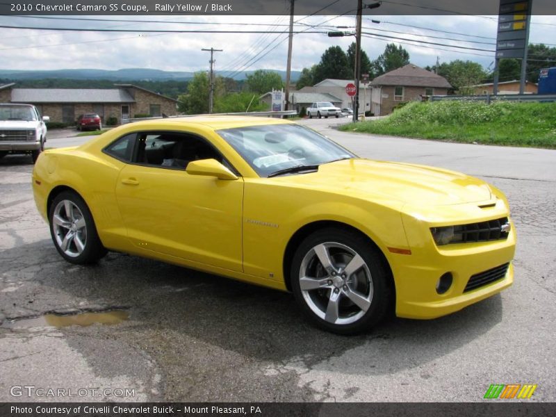 Rally Yellow / Black 2010 Chevrolet Camaro SS Coupe