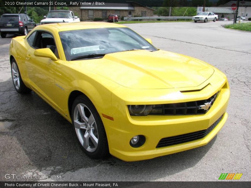 Rally Yellow / Black 2010 Chevrolet Camaro SS Coupe