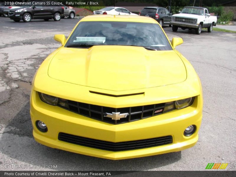 Rally Yellow / Black 2010 Chevrolet Camaro SS Coupe
