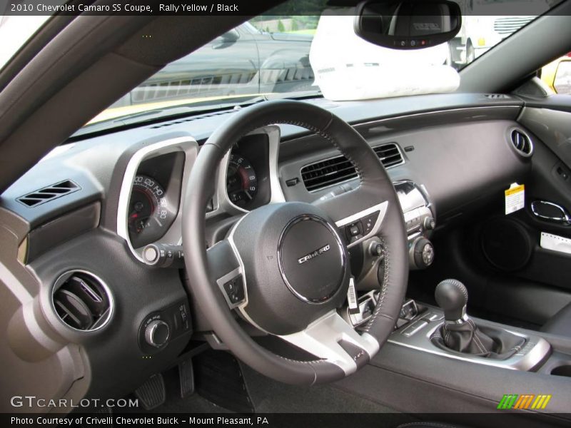 Rally Yellow / Black 2010 Chevrolet Camaro SS Coupe