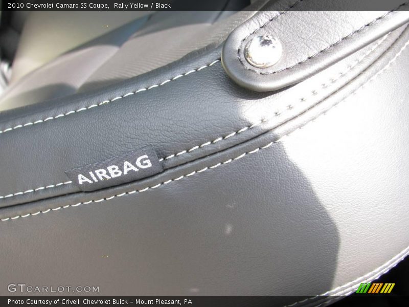 Rally Yellow / Black 2010 Chevrolet Camaro SS Coupe