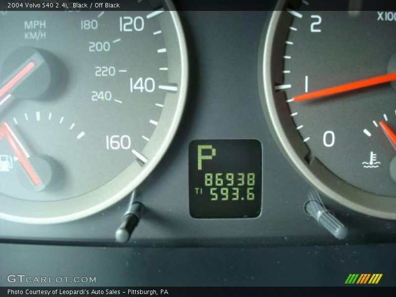 Black / Off Black 2004 Volvo S40 2.4i