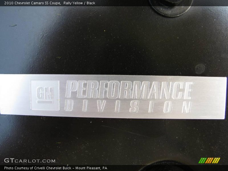 Rally Yellow / Black 2010 Chevrolet Camaro SS Coupe