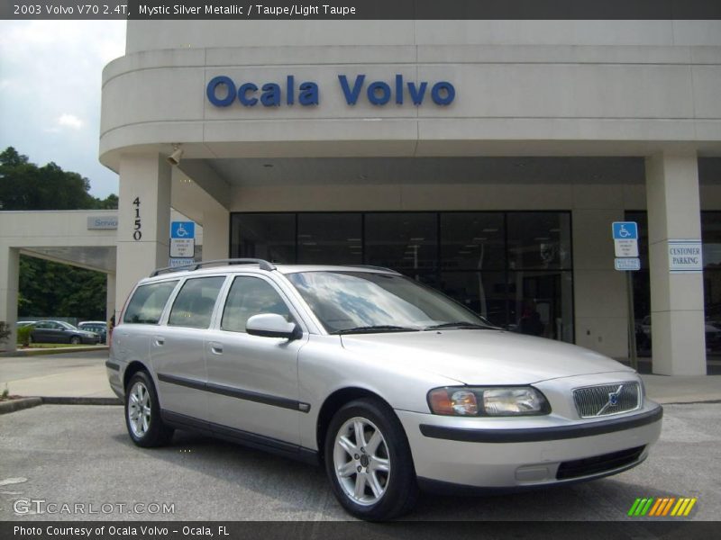 Mystic Silver Metallic / Taupe/Light Taupe 2003 Volvo V70 2.4T