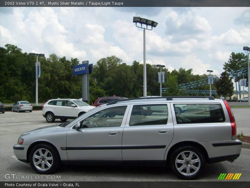 Mystic Silver Metallic / Taupe/Light Taupe 2003 Volvo V70 2.4T