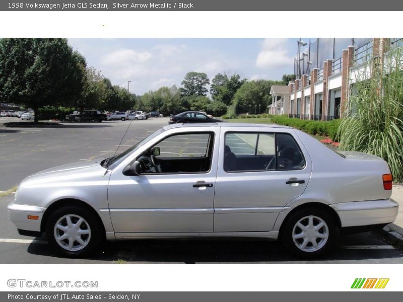 Silver Arrow Metallic / Black 1998 Volkswagen Jetta GLS Sedan