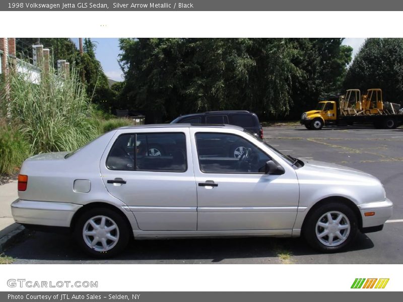 Silver Arrow Metallic / Black 1998 Volkswagen Jetta GLS Sedan