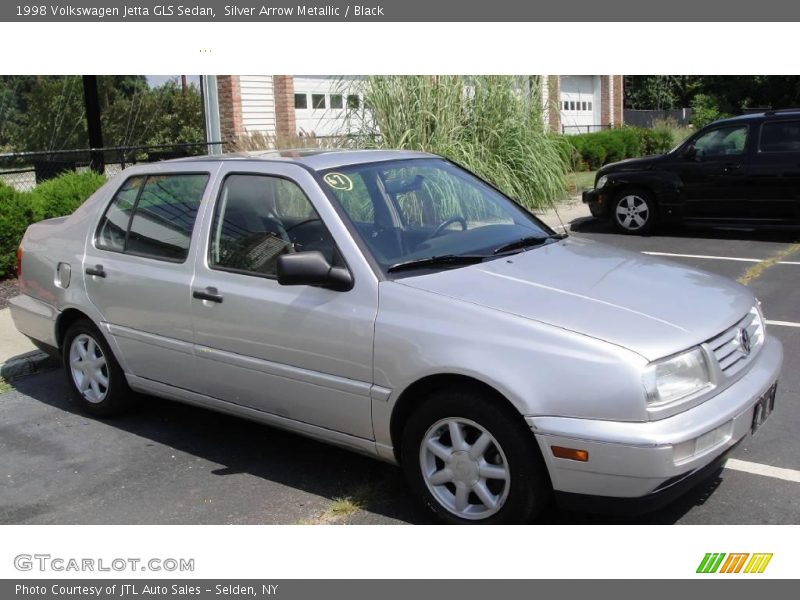 Silver Arrow Metallic / Black 1998 Volkswagen Jetta GLS Sedan