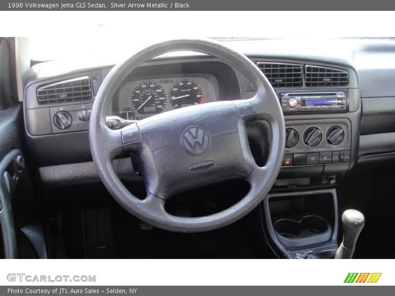 Silver Arrow Metallic / Black 1998 Volkswagen Jetta GLS Sedan