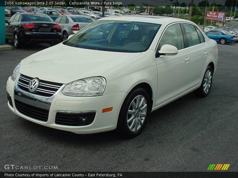 Campanella White / Pure Beige 2006 Volkswagen Jetta 2.0T Sedan