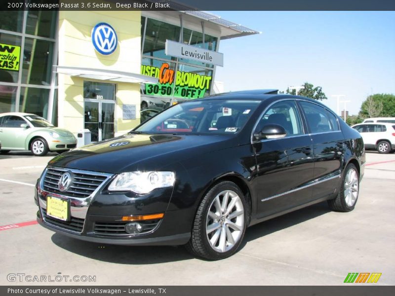 Deep Black / Black 2007 Volkswagen Passat 3.6 Sedan