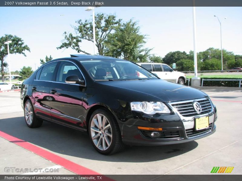 Deep Black / Black 2007 Volkswagen Passat 3.6 Sedan