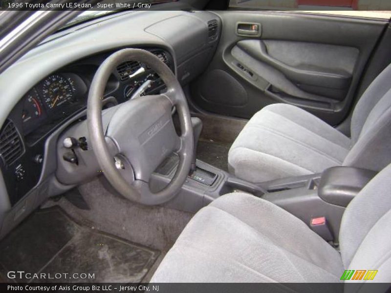 Super White / Gray 1996 Toyota Camry LE Sedan