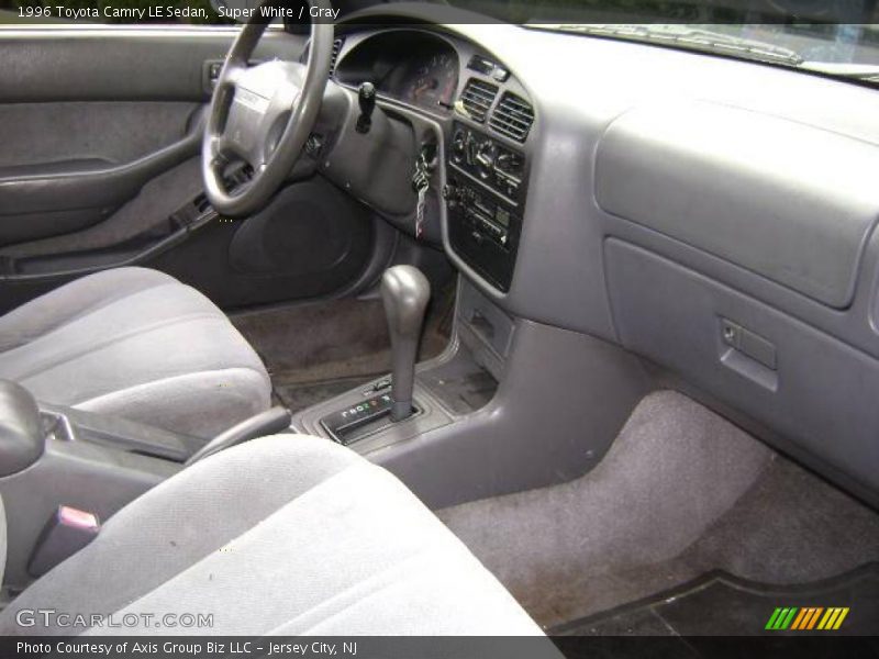Super White / Gray 1996 Toyota Camry LE Sedan