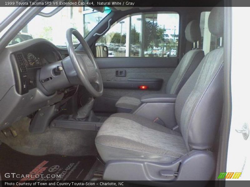 Natural White / Gray 1999 Toyota Tacoma SR5 V6 Extended Cab 4x4
