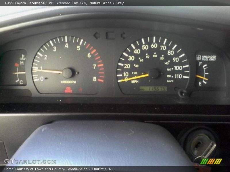 Natural White / Gray 1999 Toyota Tacoma SR5 V6 Extended Cab 4x4