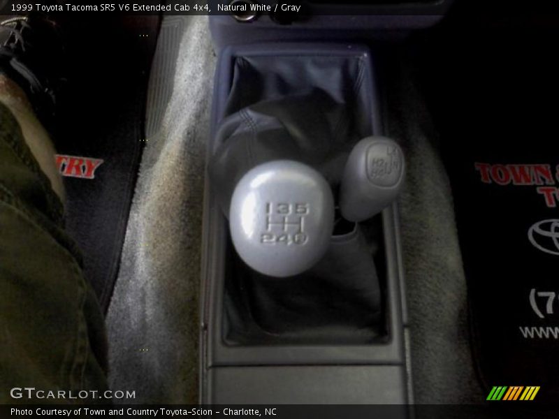 Natural White / Gray 1999 Toyota Tacoma SR5 V6 Extended Cab 4x4