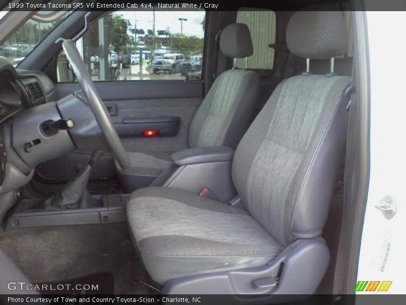 Natural White / Gray 1999 Toyota Tacoma SR5 V6 Extended Cab 4x4