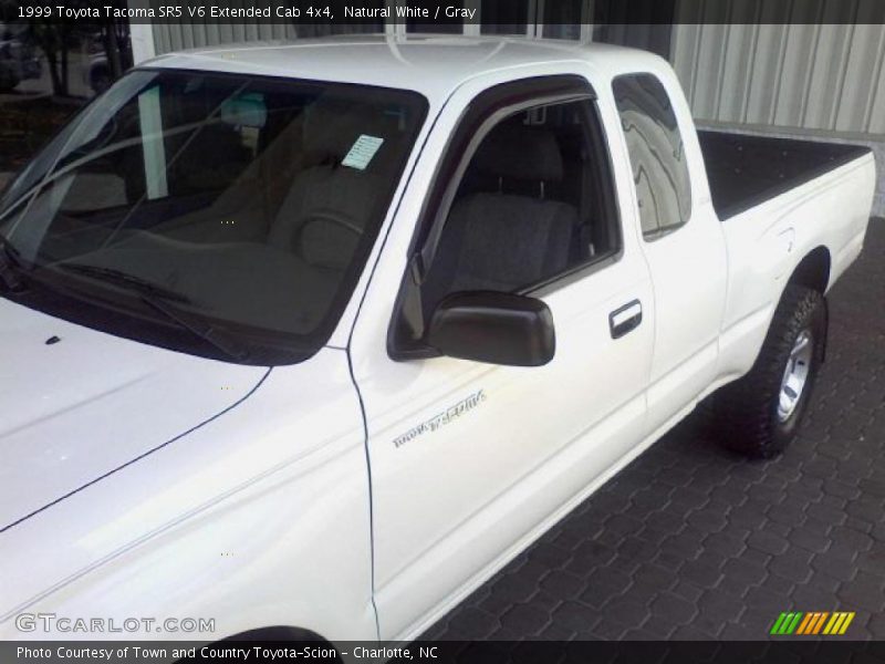 Natural White / Gray 1999 Toyota Tacoma SR5 V6 Extended Cab 4x4