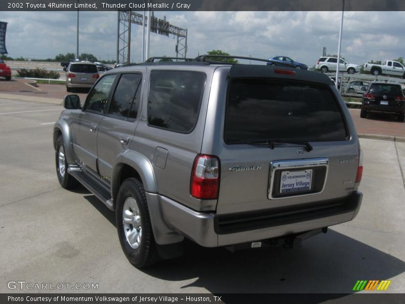 Thunder Cloud Metallic / Gray 2002 Toyota 4Runner Limited