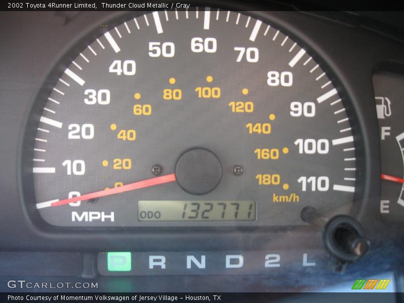 Thunder Cloud Metallic / Gray 2002 Toyota 4Runner Limited