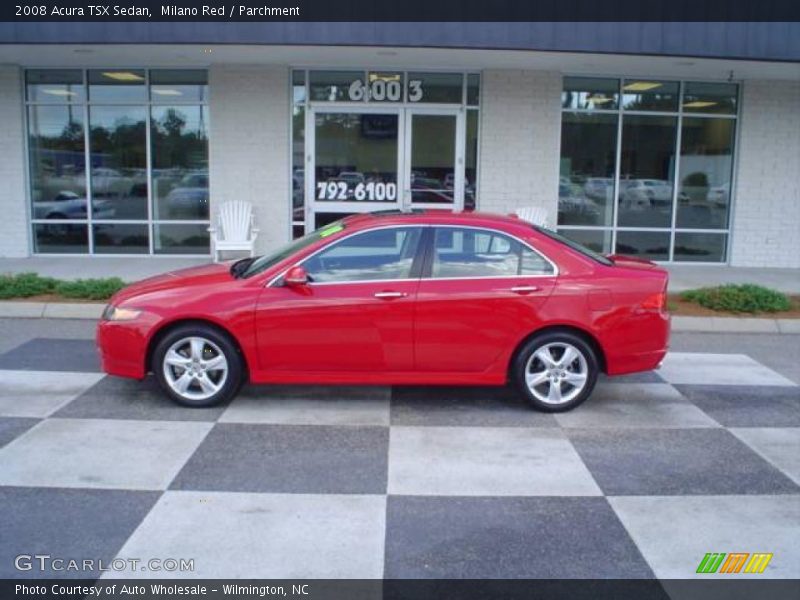 Milano Red / Parchment 2008 Acura TSX Sedan
