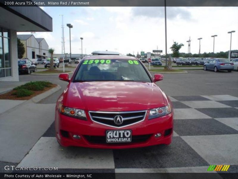 Milano Red / Parchment 2008 Acura TSX Sedan