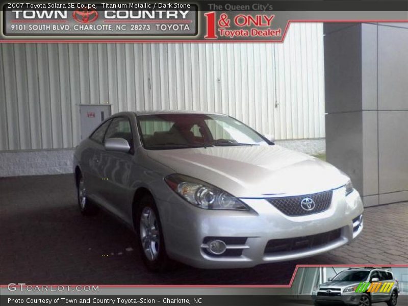 Titanium Metallic / Dark Stone 2007 Toyota Solara SE Coupe