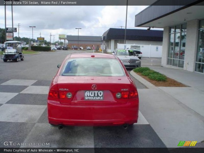 Milano Red / Parchment 2008 Acura TSX Sedan