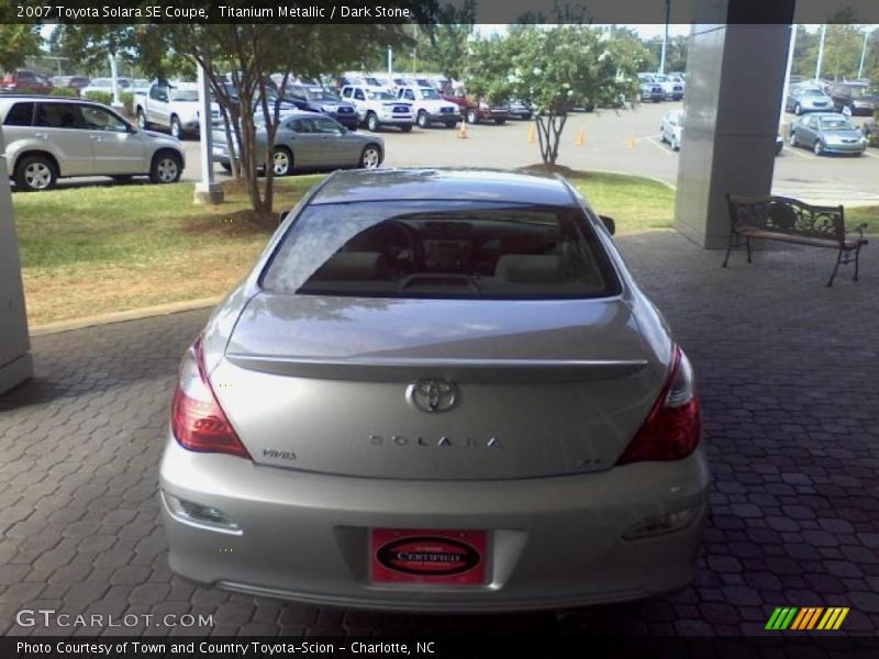 Titanium Metallic / Dark Stone 2007 Toyota Solara SE Coupe
