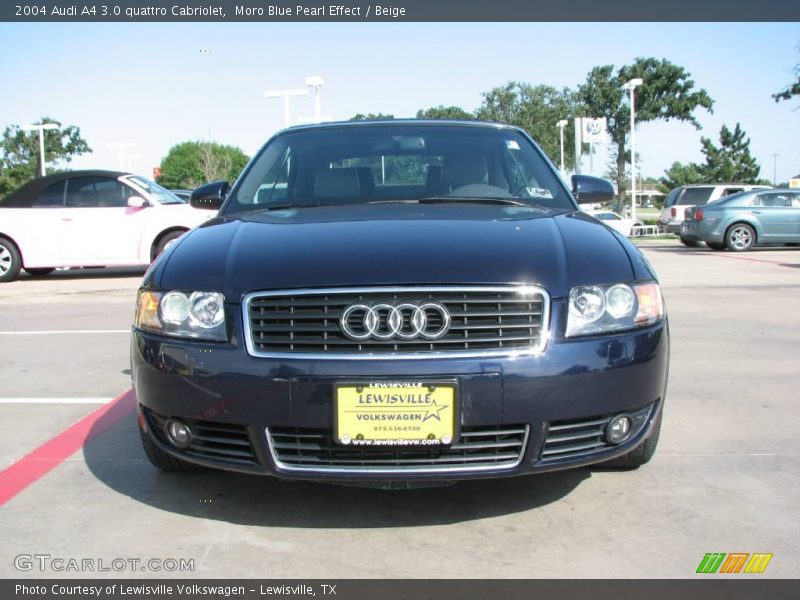 Moro Blue Pearl Effect / Beige 2004 Audi A4 3.0 quattro Cabriolet