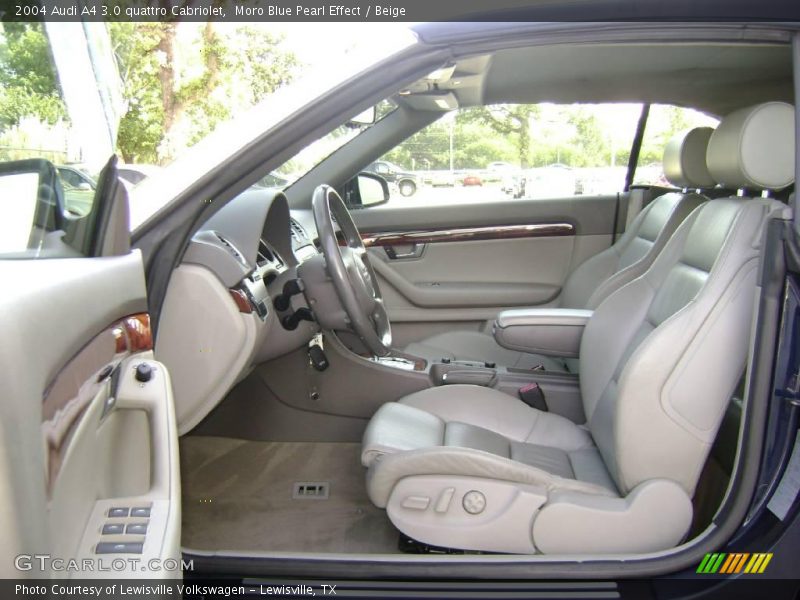 Moro Blue Pearl Effect / Beige 2004 Audi A4 3.0 quattro Cabriolet