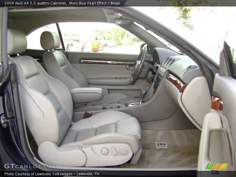 Moro Blue Pearl Effect / Beige 2004 Audi A4 3.0 quattro Cabriolet