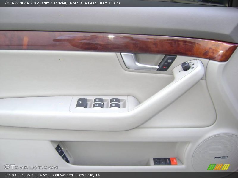 Moro Blue Pearl Effect / Beige 2004 Audi A4 3.0 quattro Cabriolet