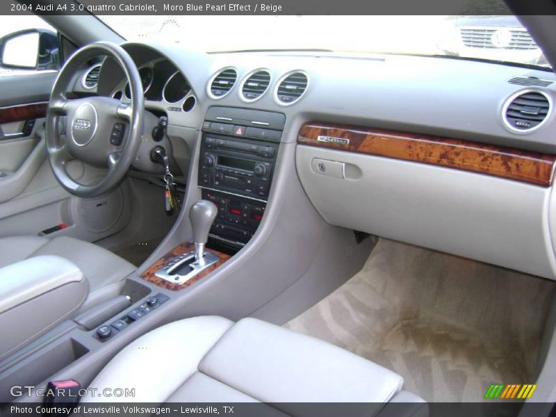 Moro Blue Pearl Effect / Beige 2004 Audi A4 3.0 quattro Cabriolet