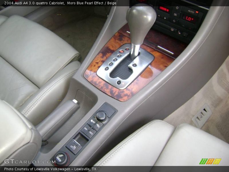 Moro Blue Pearl Effect / Beige 2004 Audi A4 3.0 quattro Cabriolet