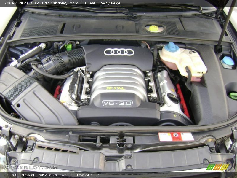Moro Blue Pearl Effect / Beige 2004 Audi A4 3.0 quattro Cabriolet