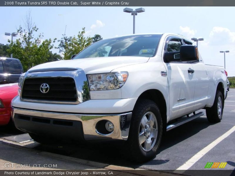 Super White / Graphite Gray 2008 Toyota Tundra SR5 TRD Double Cab