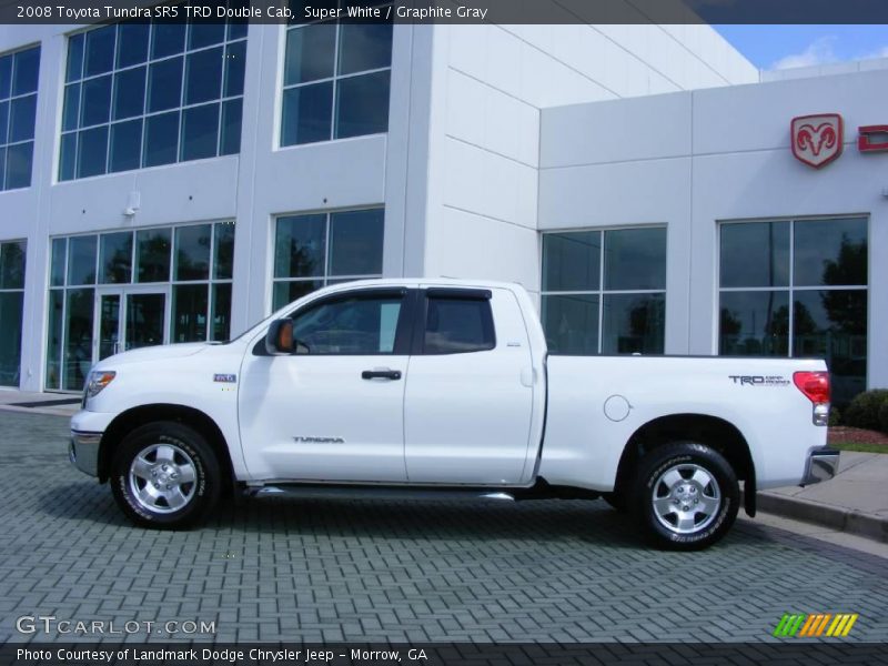 Super White / Graphite Gray 2008 Toyota Tundra SR5 TRD Double Cab