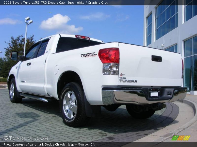 Super White / Graphite Gray 2008 Toyota Tundra SR5 TRD Double Cab