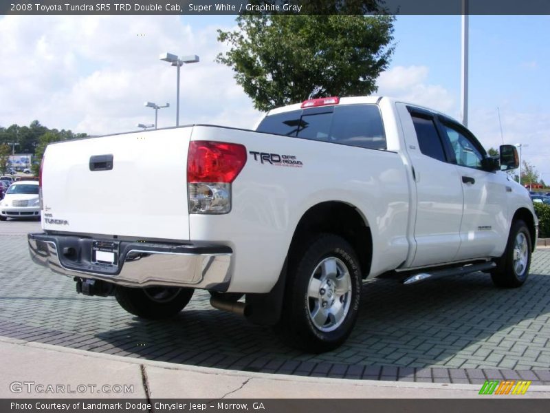 Super White / Graphite Gray 2008 Toyota Tundra SR5 TRD Double Cab