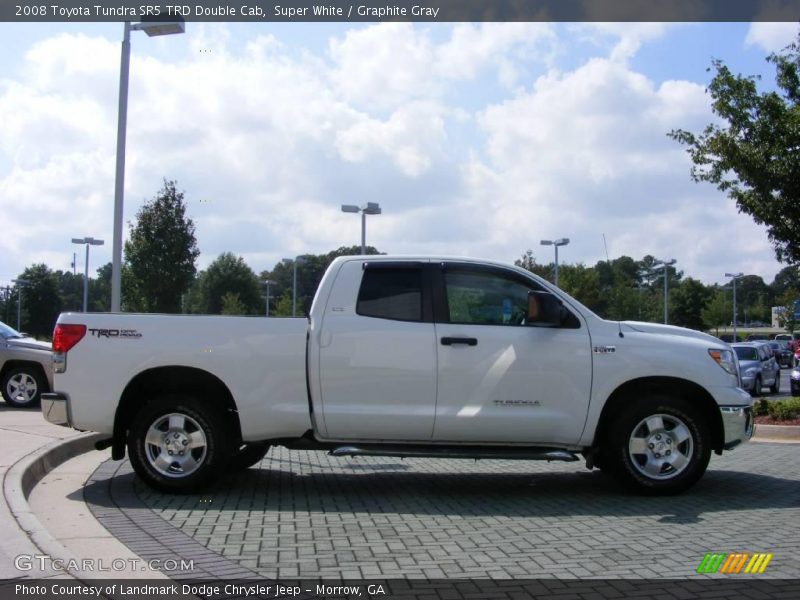 Super White / Graphite Gray 2008 Toyota Tundra SR5 TRD Double Cab