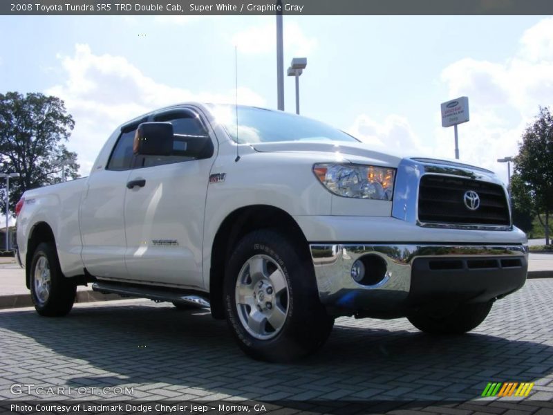 Super White / Graphite Gray 2008 Toyota Tundra SR5 TRD Double Cab