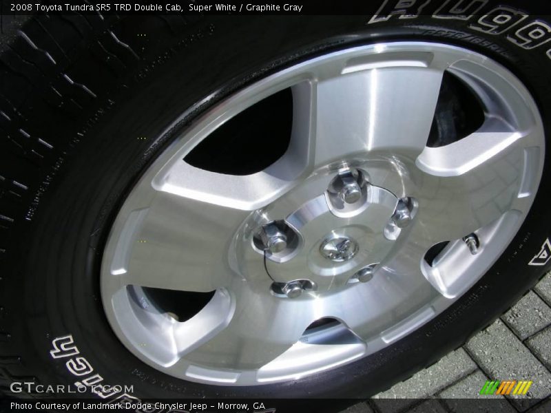 Super White / Graphite Gray 2008 Toyota Tundra SR5 TRD Double Cab