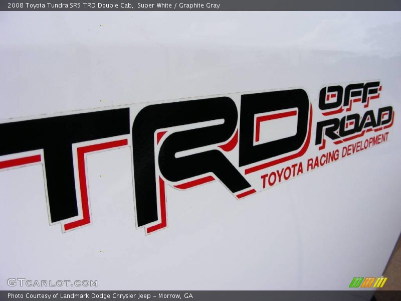 Super White / Graphite Gray 2008 Toyota Tundra SR5 TRD Double Cab