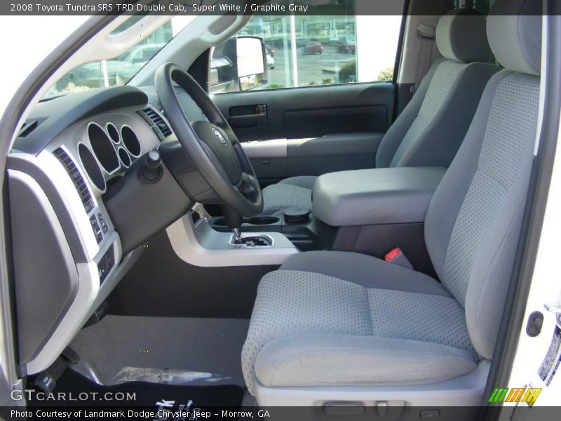 Super White / Graphite Gray 2008 Toyota Tundra SR5 TRD Double Cab